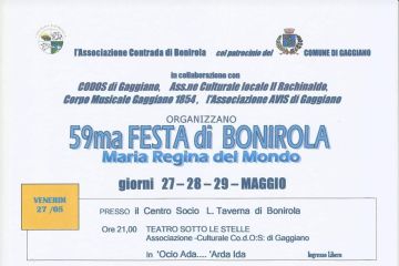FESTA PATRONALE DI BONIROLA