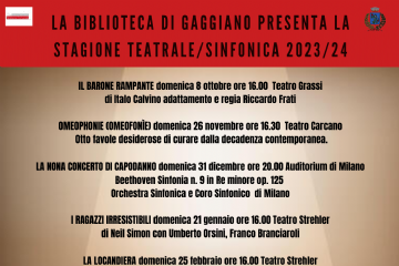 Gaggiano a Teatro - Stagione 2023/2024
