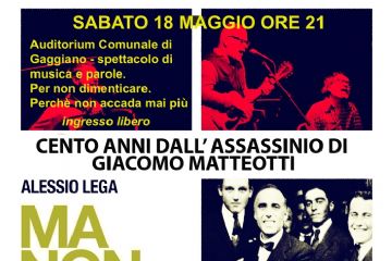 Cento Anni dall&#39;Assassinio di Giacomo Matteotti