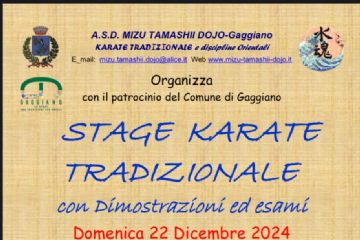 Stage Karate Tradizionale - con dimostrazioni ed esami