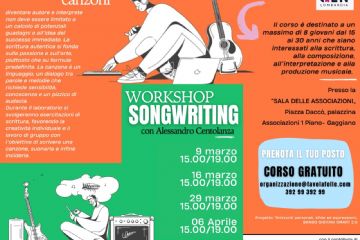 Laboratorio di SONGWRITING - 29 marzo