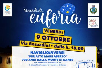 Venerd&#236; di Euforia: appuntamento del 25/9 spostato al 9 ottobre
