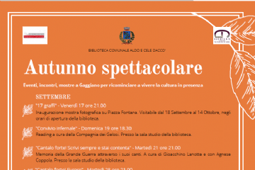 Eventi e Spettacoli nell&#39;Autunno di Gaggiano