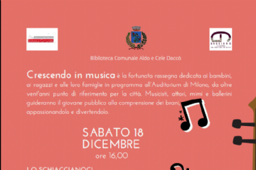 Lo Schiaccianoci per bambini - Auditorium laVerdi - Eventi Culturali in trasferta con la Biblioteca di Gaggiano