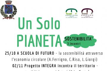 Un solo pianeta: 3 incontri sulla sostenibilit&#224;