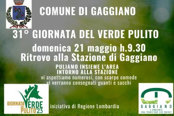 31&#176; Giornata del Verde Pulito