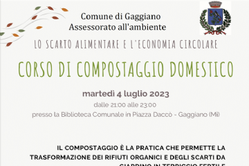 CORSO DI  COMPOSTAGGIO DOMESTICO