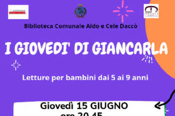 Letture Bimbi: i gioved&#236; di Giancarla - 15 Giugno - Serata Finale