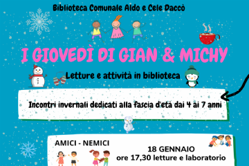 I Gioved&#236; di Gian &amp; Michy - Lettura ed attivit&#224; in Biblioteca  - Naturai